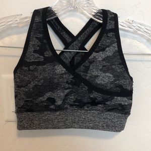 UltaLux Fitness Camo Sports Bra
